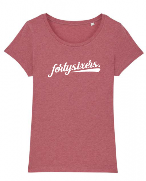 fortysixers Damen-Shirt, heather cranberry