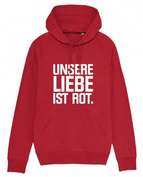 Hoodie &quot;UNSERE LIEBE IST ROT&quot; Kinder
